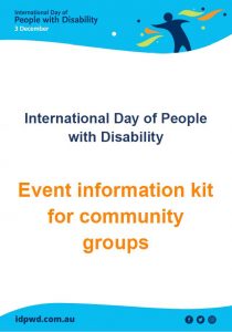 Event information kit for community groups