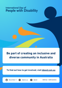 2024 IDPwD Poster - Blue